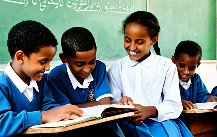 에리트레아의 이슬람 문화 - **

"A bustling marketplace scene in Asmara, Eritrea, featuring vendors selling colorful textiles an...