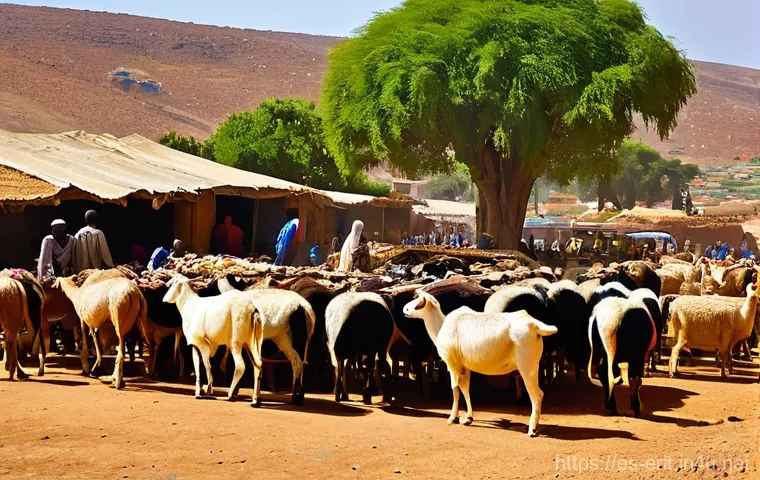 에리트레아 여행 안전 수칙 - **Asmara's Art Deco Afternoon Coffee Scene**
    A vibrant and serene image capturing the unique arc...