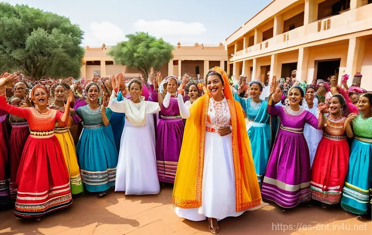 에리트레아 가족 문화 - **Prompt for the Eritrean Coffee Ceremony:**
    "A cozy, warm-lit interior of a traditional Eritrea...