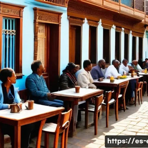 Home 26 에리트레아와 UN의 관계 - **Prompt 1: "Asmara's Modernist Charm and Daily Life"**
A vibrant, eye-level street scene in Asm...