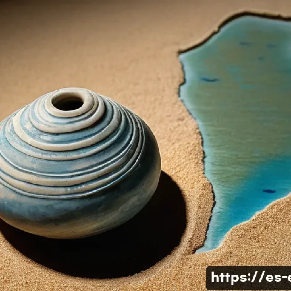 에리트레아의 국립 박물관 - A glass vitrine staged as a &ldquo;miniature port&rdquo; of Adulis: clustered conical Ayla/Aqaba‑type amphorae (...