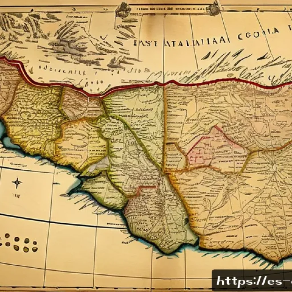 에리트레아와 에티오피아 전쟁 원인 - A detailed historical map scene depicting the colonial-era borders between Eritrea and Ethiopia, sho...
